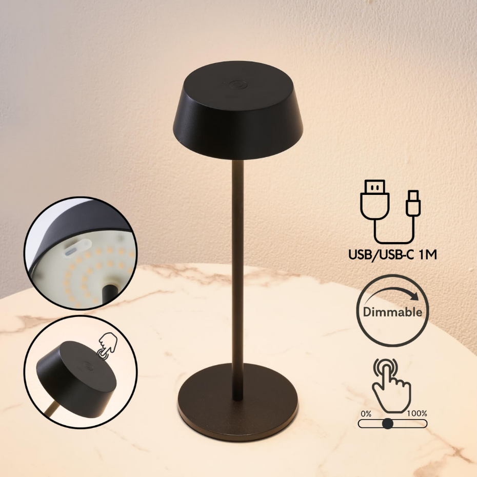 Lampe à poser LED rechargeable - VANYEL