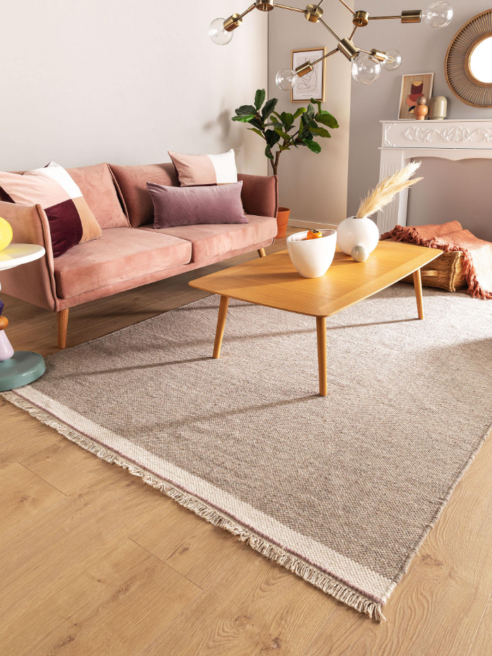 Tapis de laine tissé main KARLA