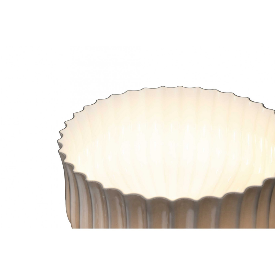 Lampe à poser en verre strié, NEMONE