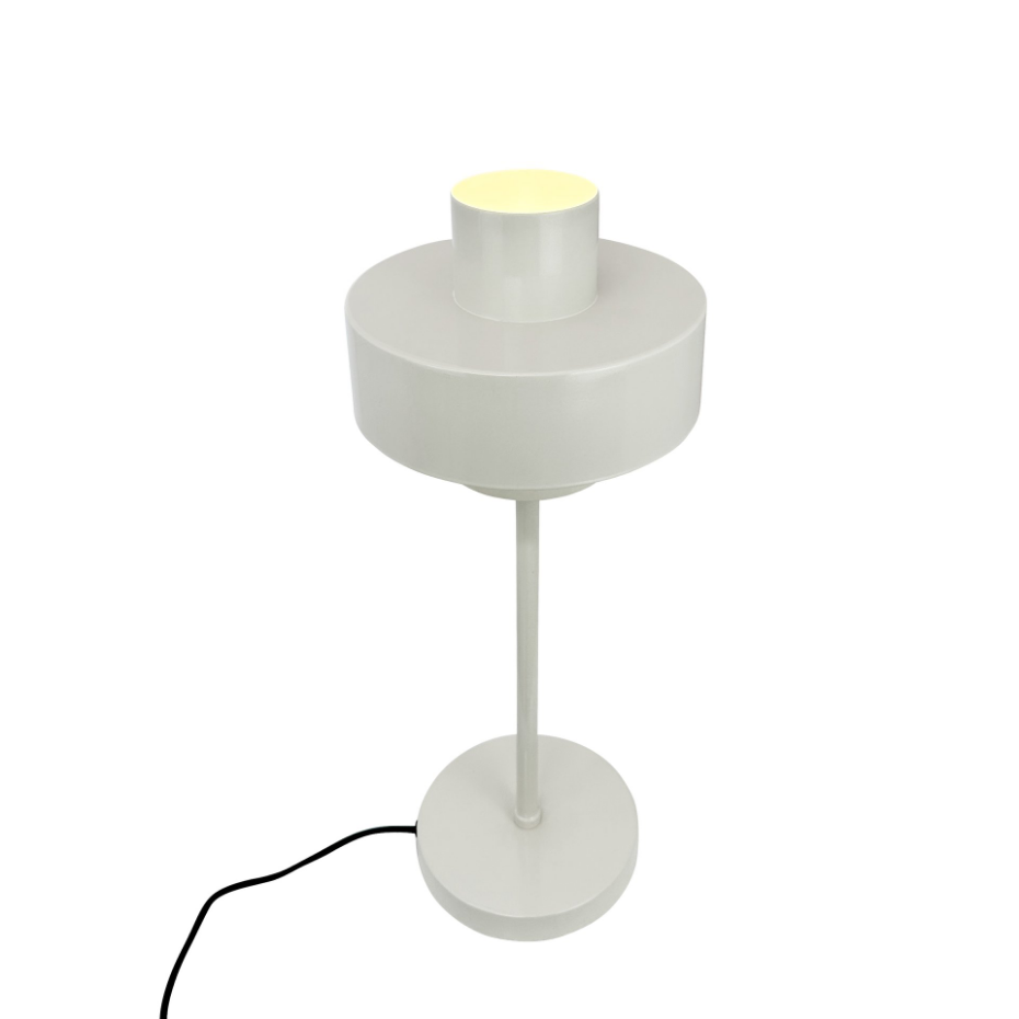 Lampe à poser en métal blanc STOKE