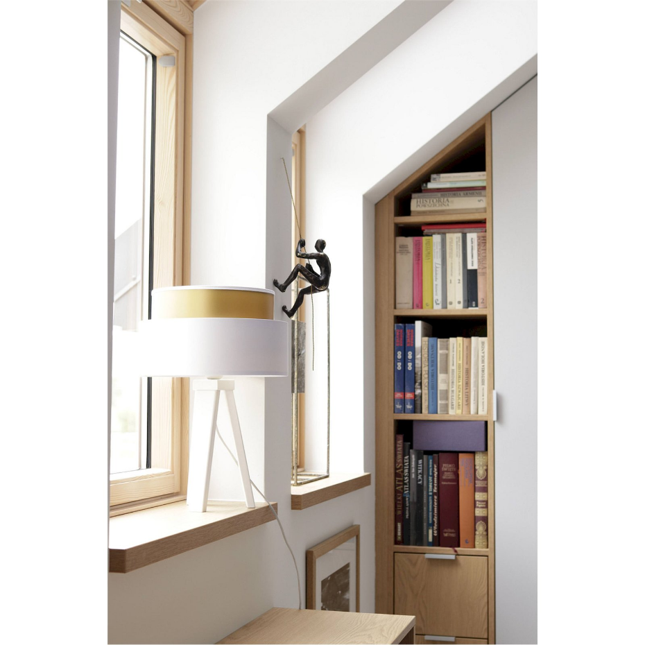 Lampe à poser ronde en PVC Duo ellegant
