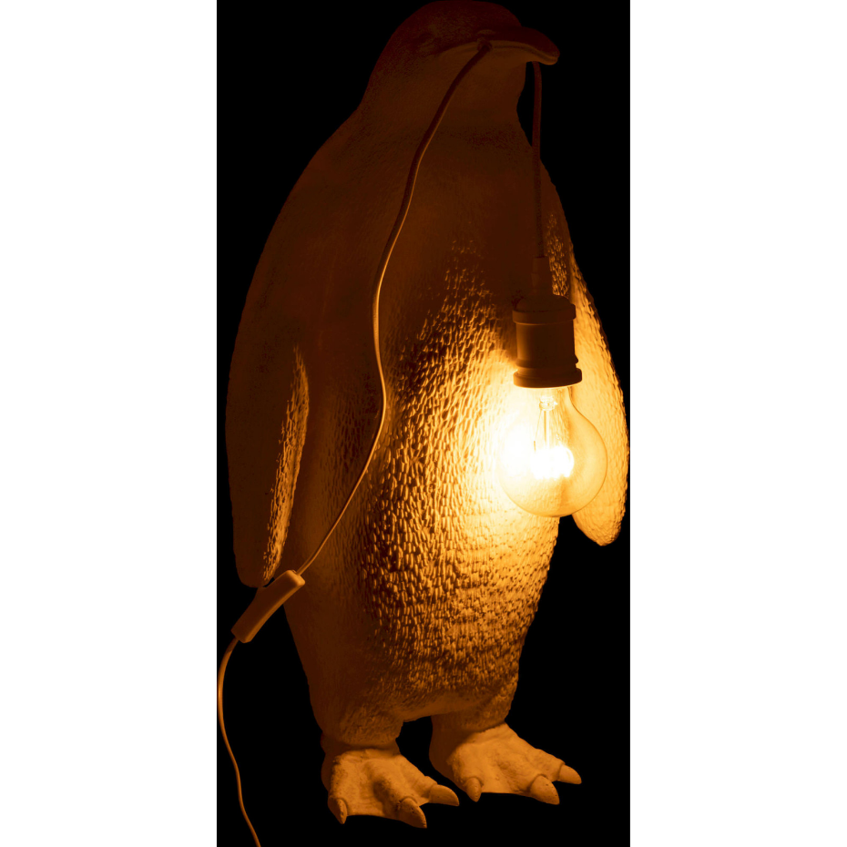 Lampe pingouin en résine format organique