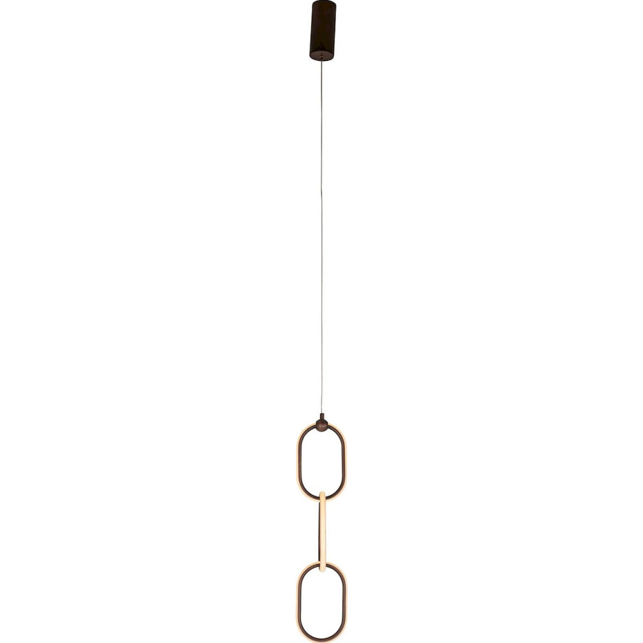 Suspension ronde en aluminium et gel de silice