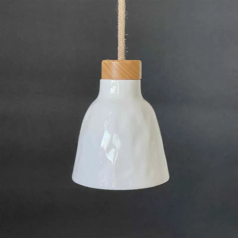 Petite applique baladeuse porcelaine blanche Rosinette