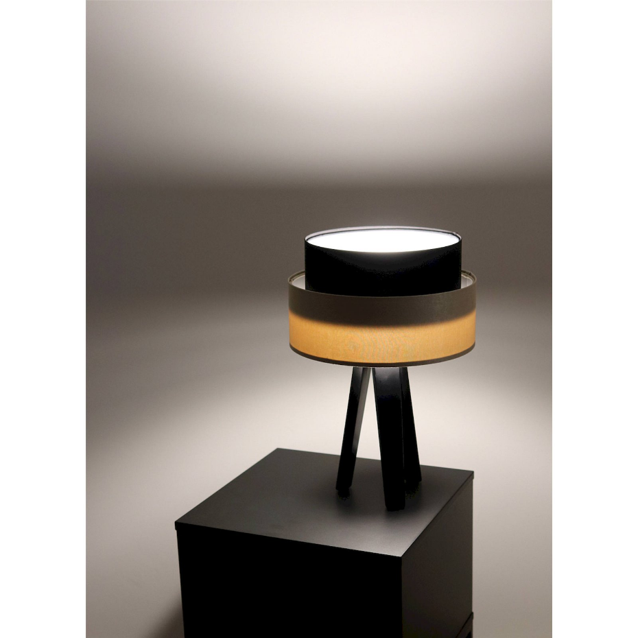 Lampe à poser ronde en PVC Duo ellegant