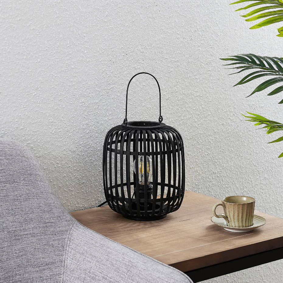 Lampe à poser en bois traditionnelle