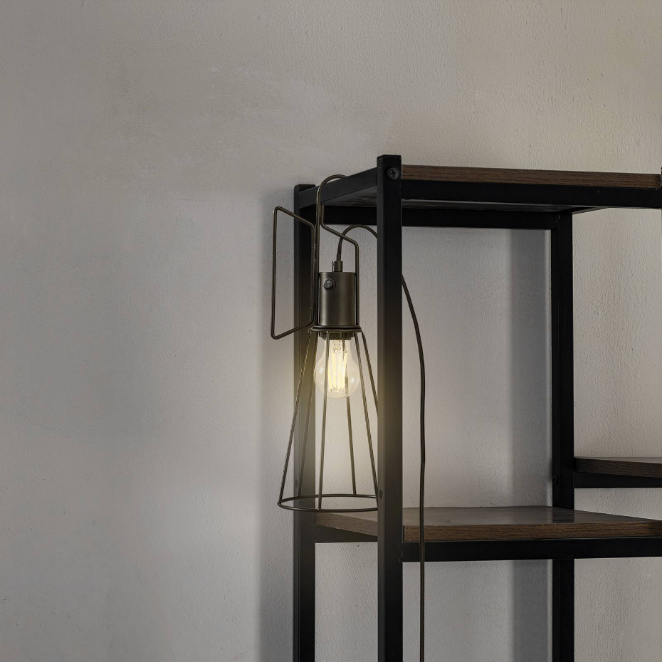 Lampe à poser en métal moderne, Tharion