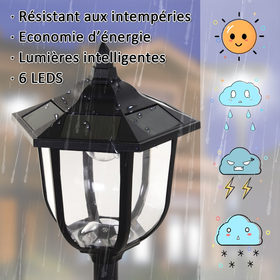 Luminaire extérieur solaire