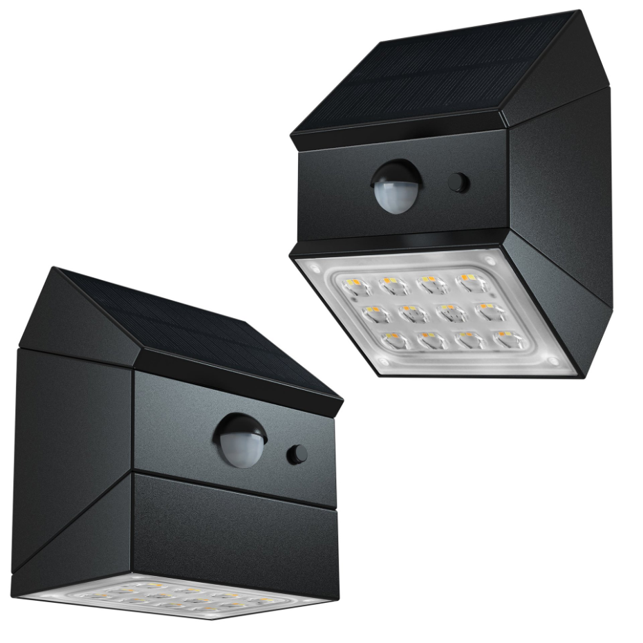 2 Applique solaire sensor LUMICUBE 300LM