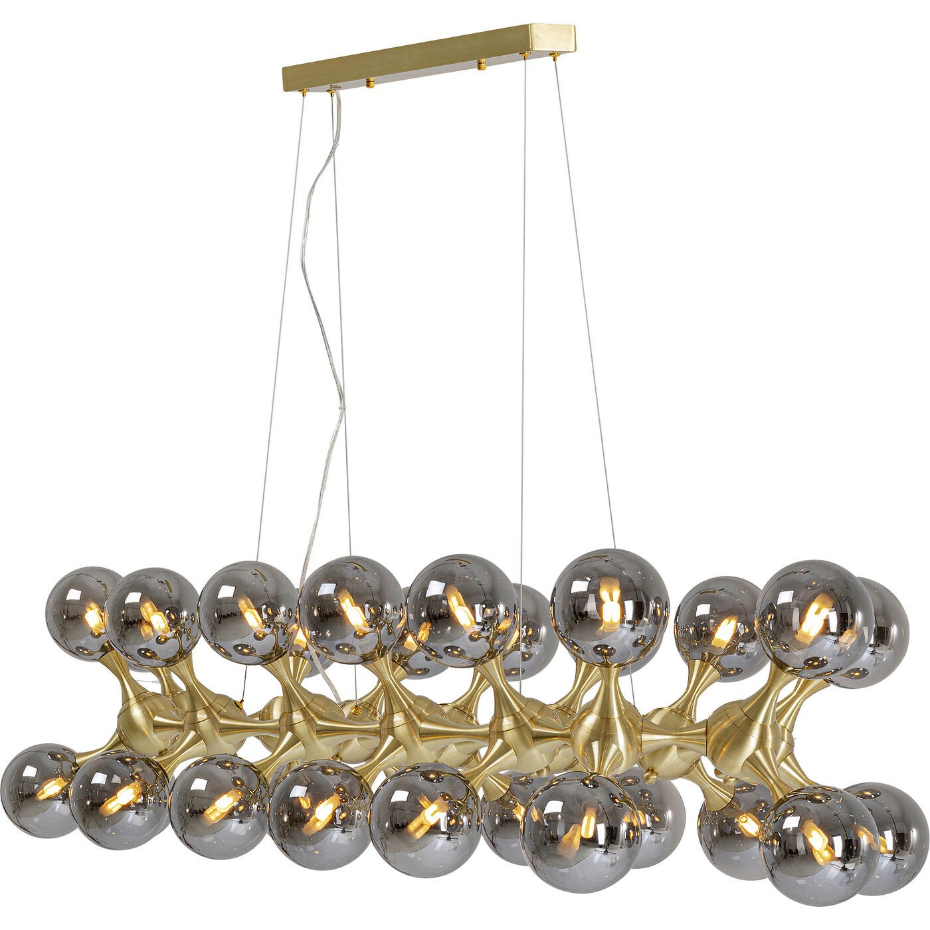 Suspension 28 abat-jours en verre, ATOMIC BALLS
