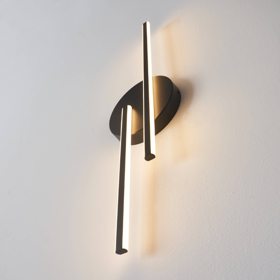 Applique LED noire longiligne - PIA