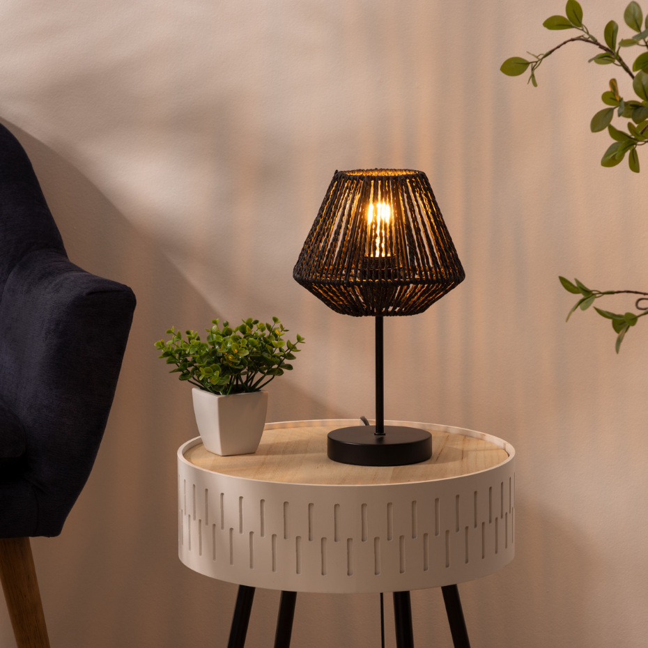 Lampe corde tressée JILY