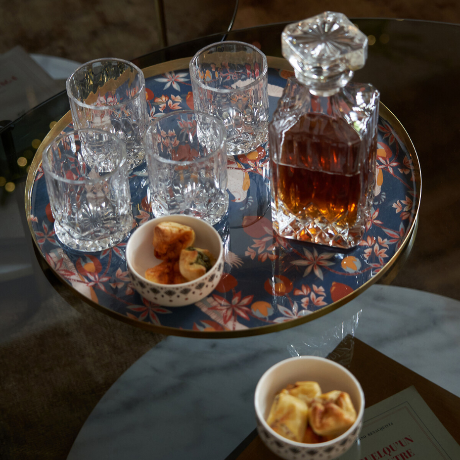 Carafe à whisky verre ciselé, Ekos