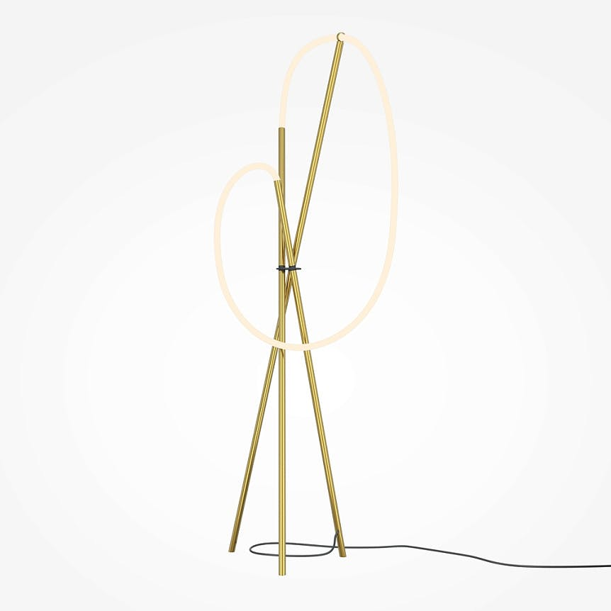 Lampadaire design tube lumineux à LED AURORA