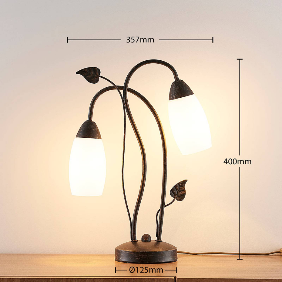 Lampe à poser en verre antique, Stefania