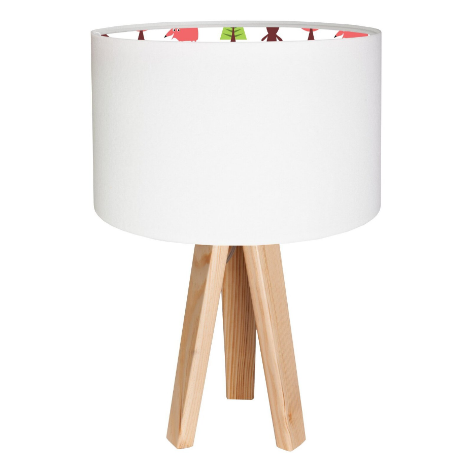 Lampe de chevet en bois avec intérieur décoratif Kids