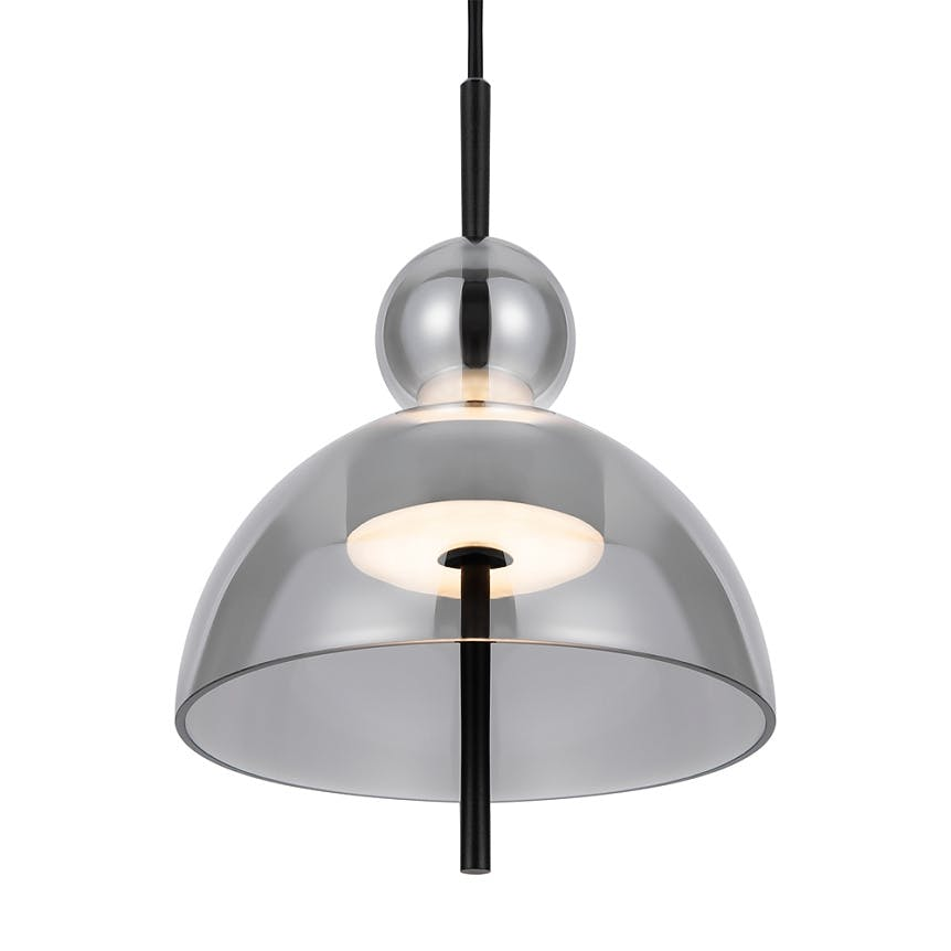 Suspension LED moderne 1 abat-jour en verre NORA