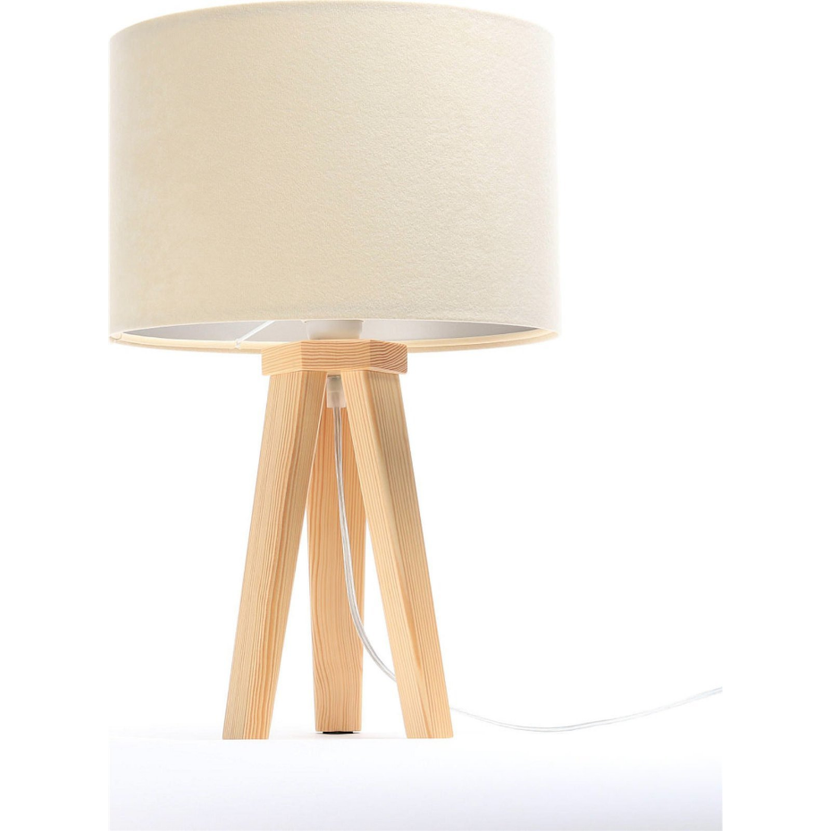 Lampe de chevet en bois Glamour