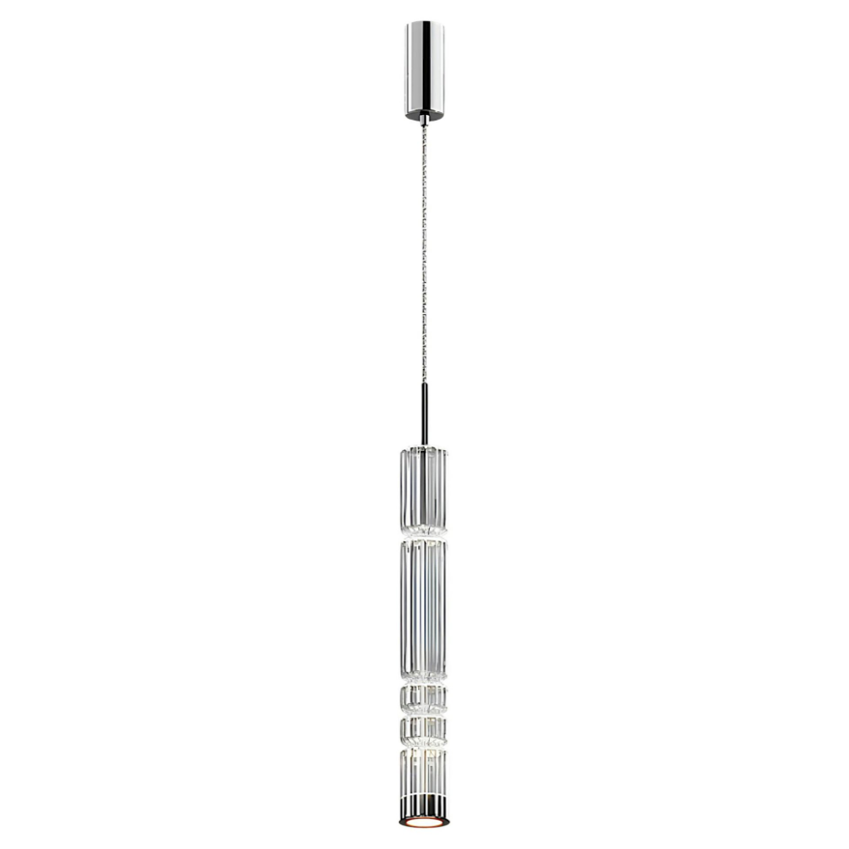 Suspension LED, tube en verre SOLANA