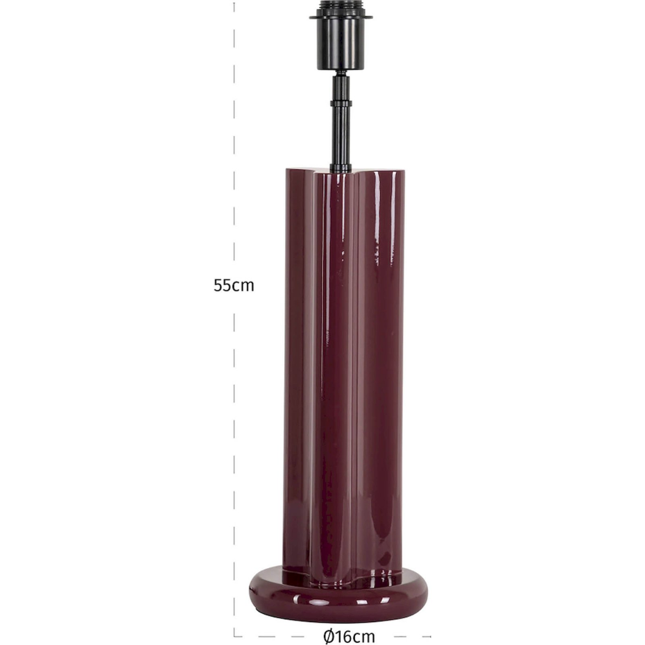 Lampe de table ronde en aluminium