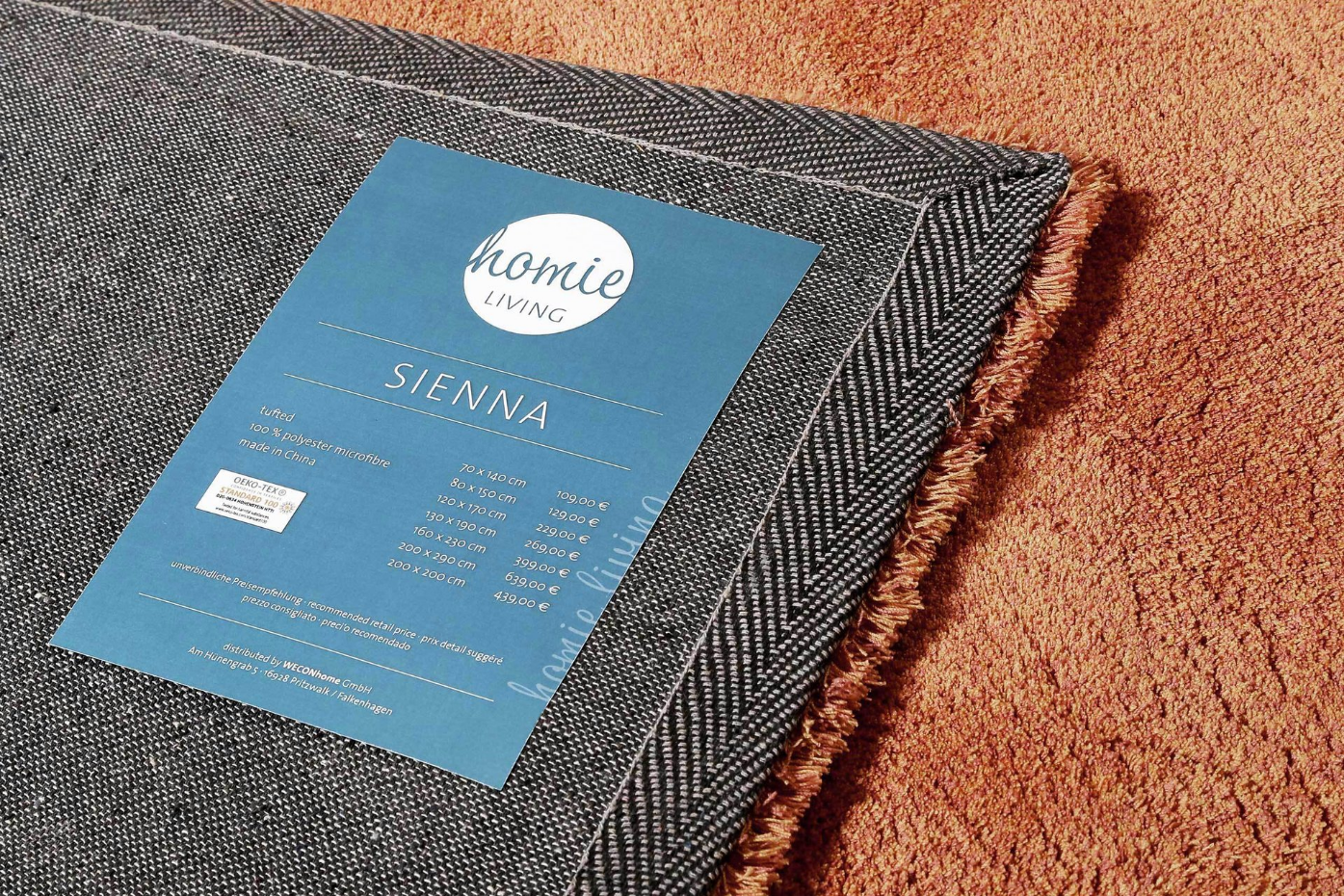 Tapis tufté en microfibre doux et dense ,  SIENNA