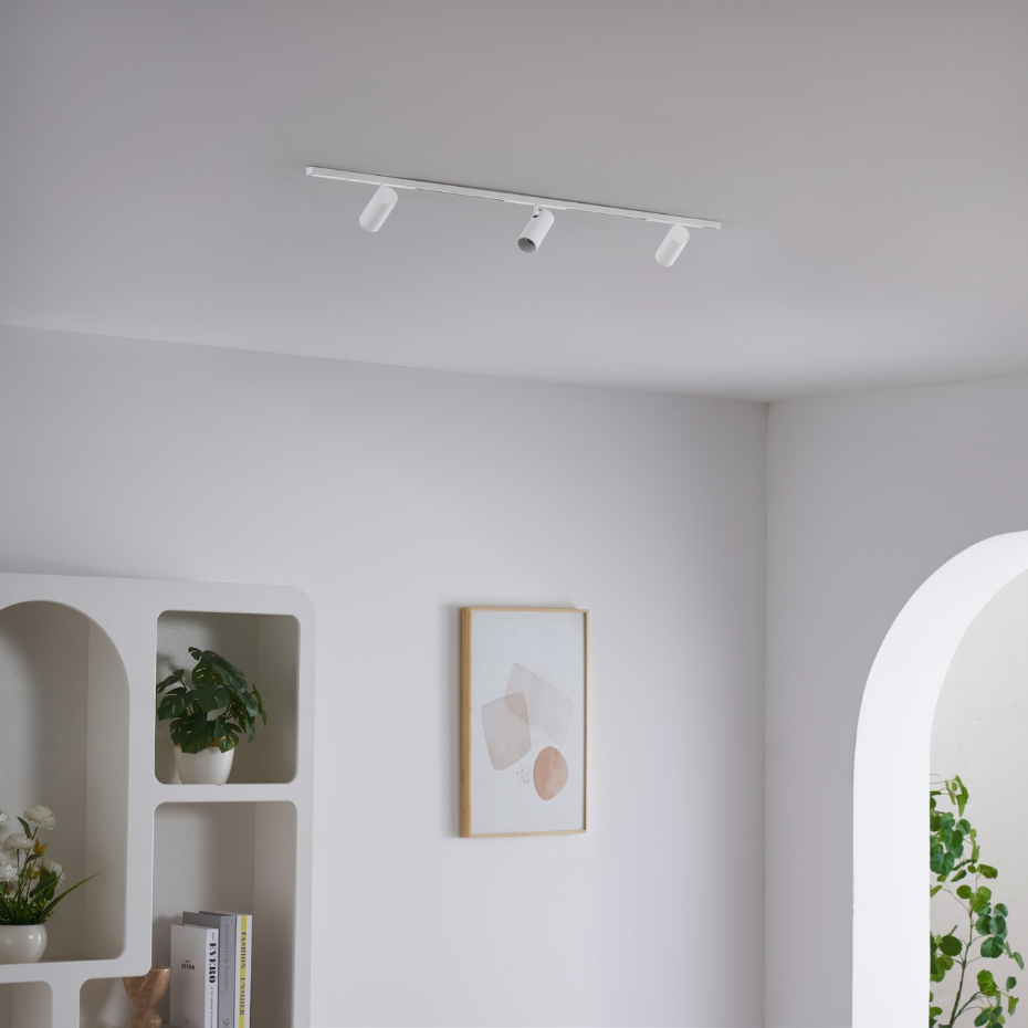 Kit rail 3 spots LED orientables - LYNE