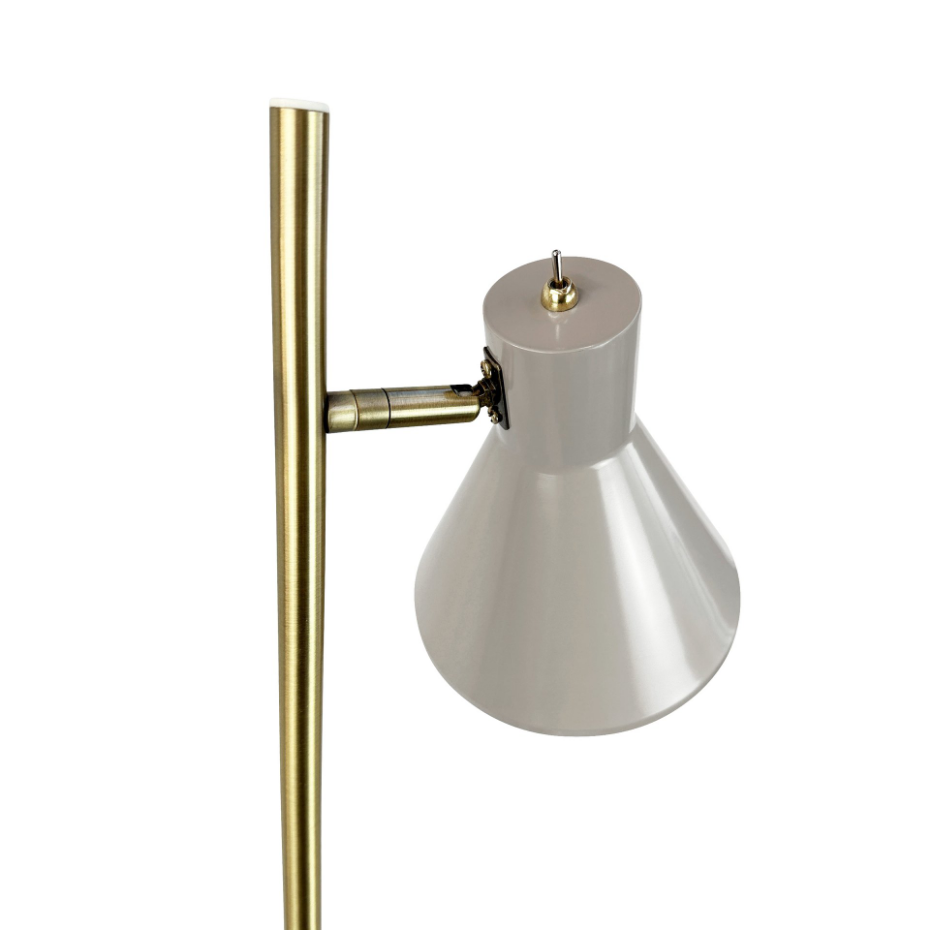 Lampadaire en Métal, crème blanc SLEEP