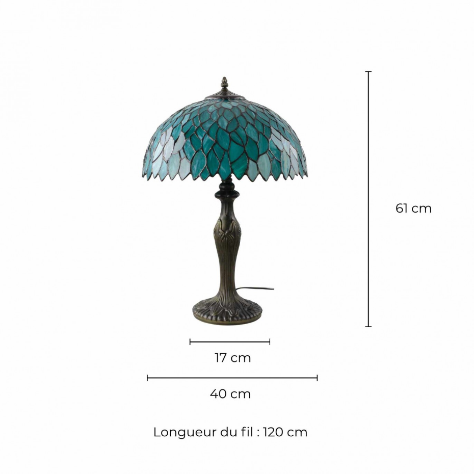 Lampe à poser grand modèle en verre mosaïque, TIFFANY CAMILLE