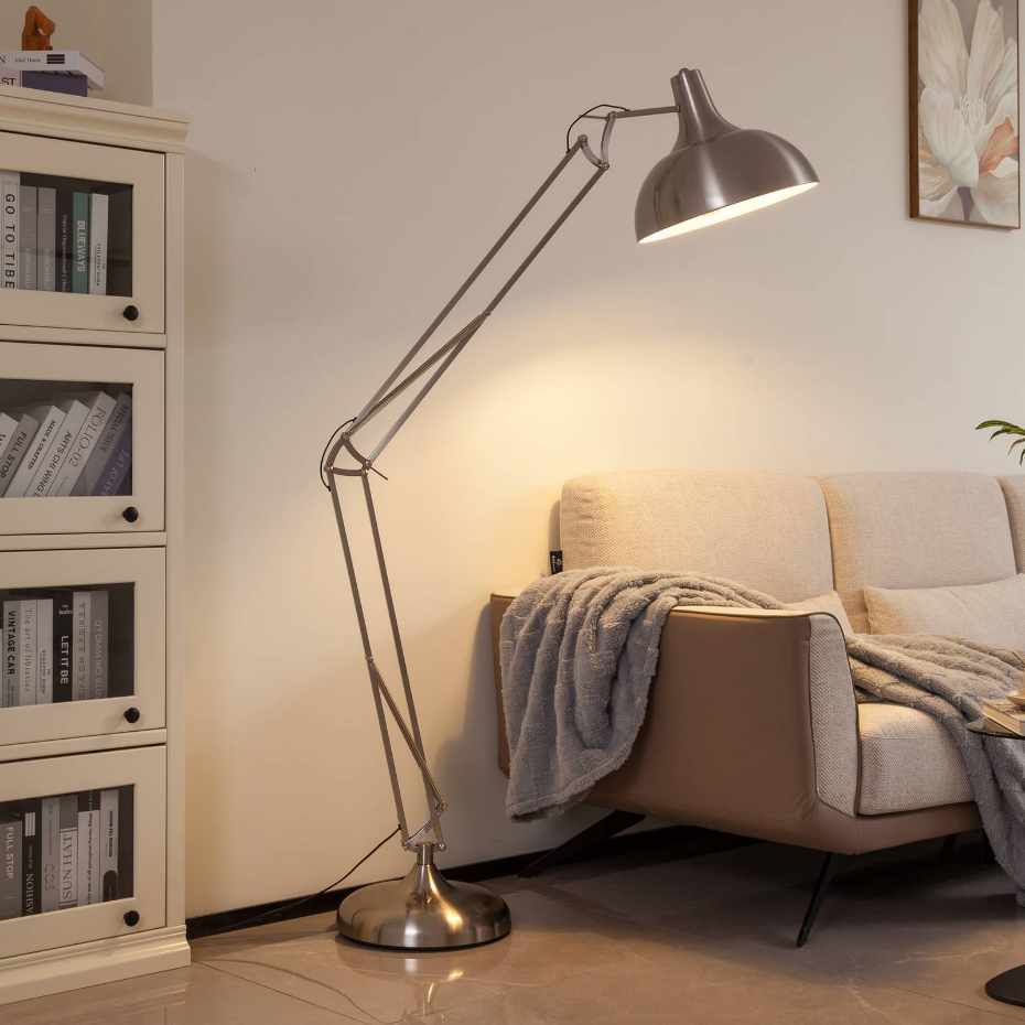 Lampadaire en métal moderne, Leia