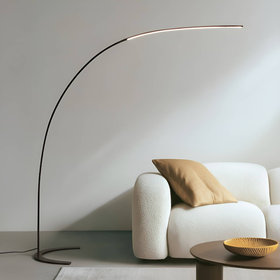Lampadaire en métal moderneLED, Danua