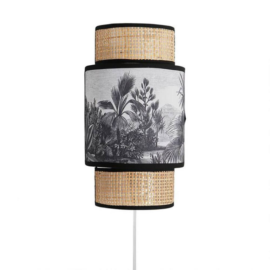 Applique incurvée rotin tissu Ombrage