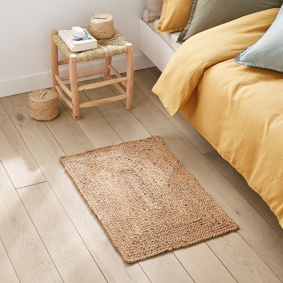 Tapis jute rectangulaire petit format, Aftas