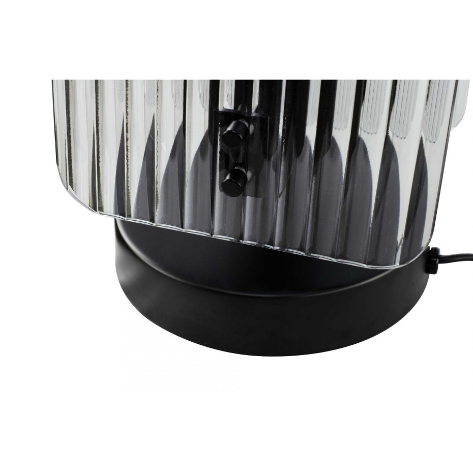 Lampe à poser en verre et métal, BOSCA