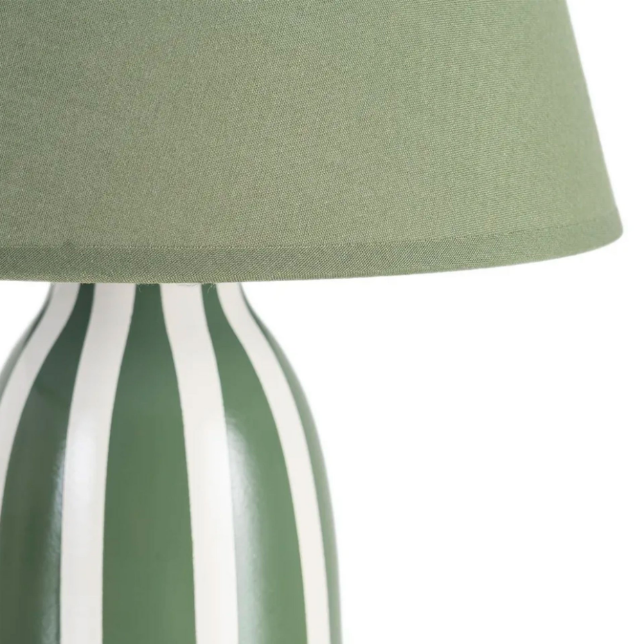Lampe à poser céramique verte 22x22x30cm
