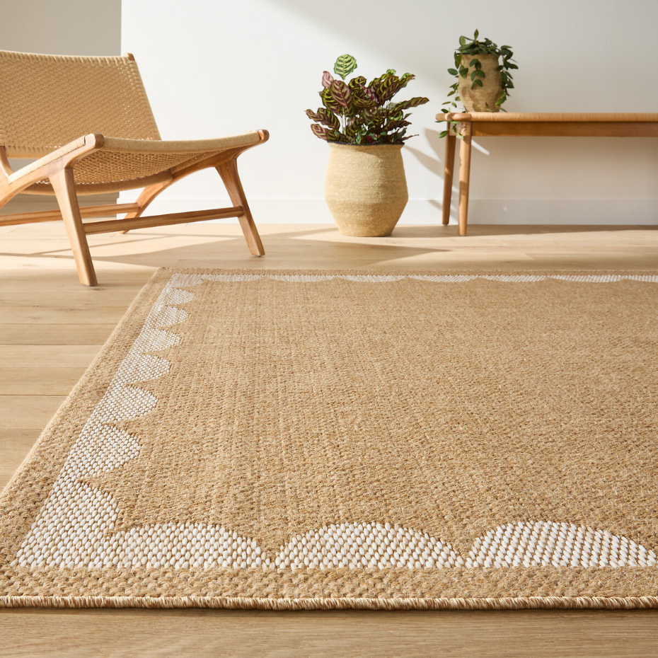 Tapis effet jute intérieur/extérieur, Milas 