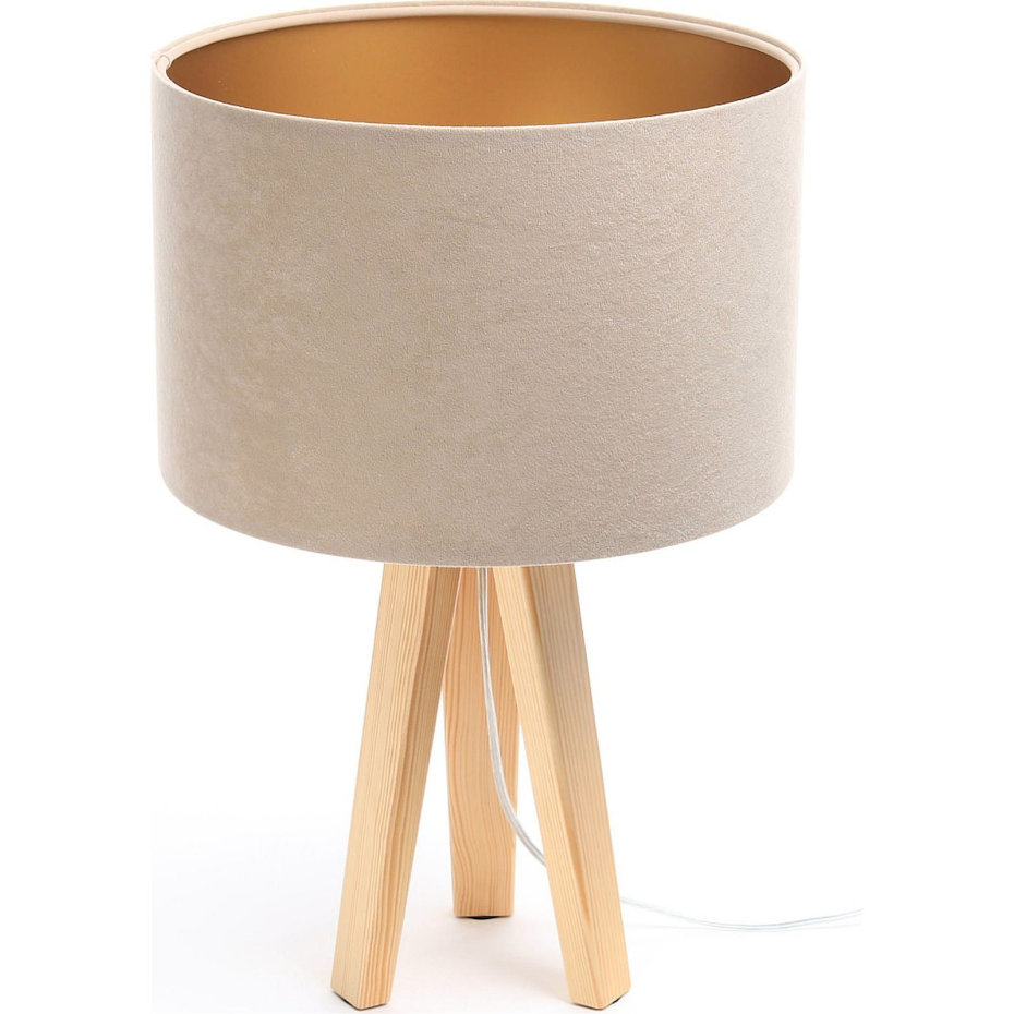 Lampe de chevet en bois Glamour