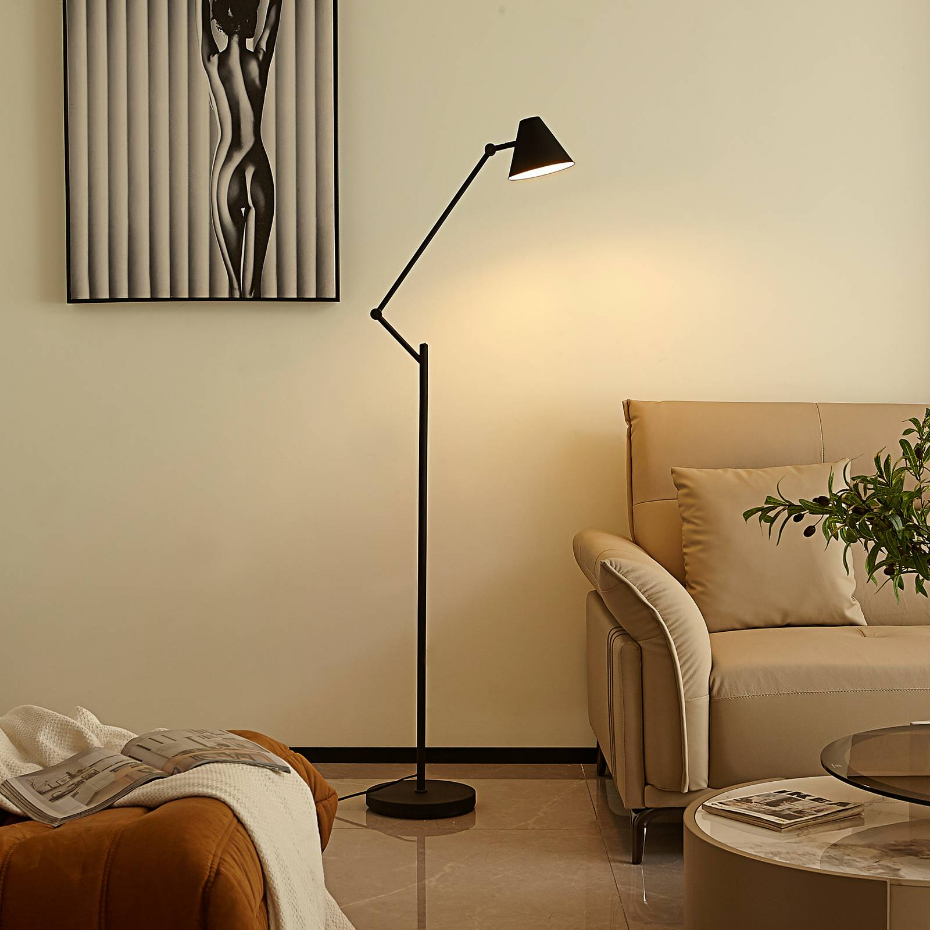 Lampadaire en métal moderne, Phina