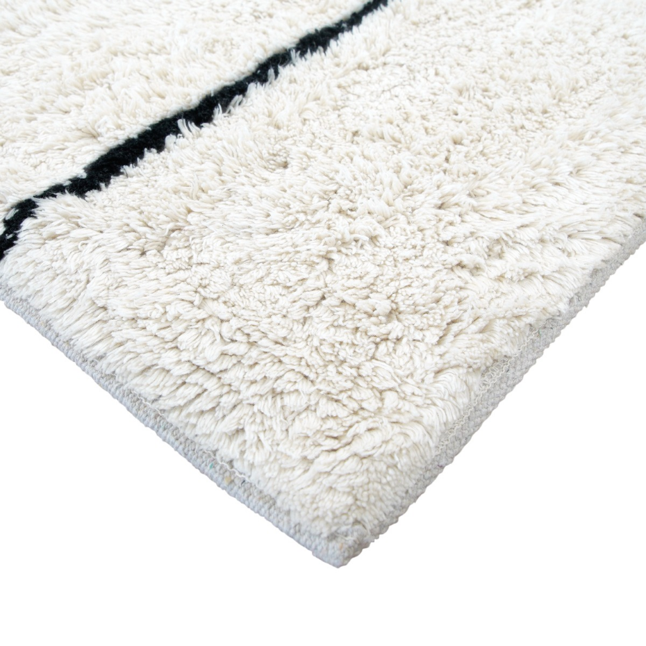 Tapis salon lavable berbère en coton  ATLAS - style bohème