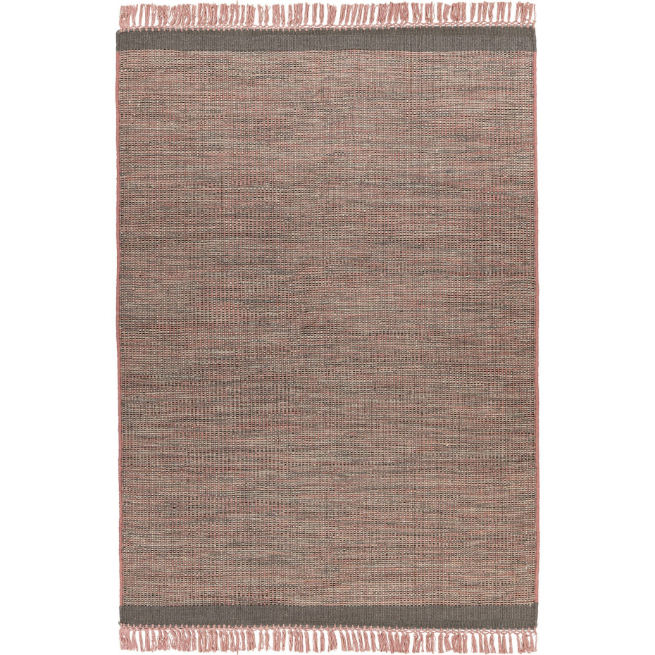 Tapis rectangulaire en laine tissé main