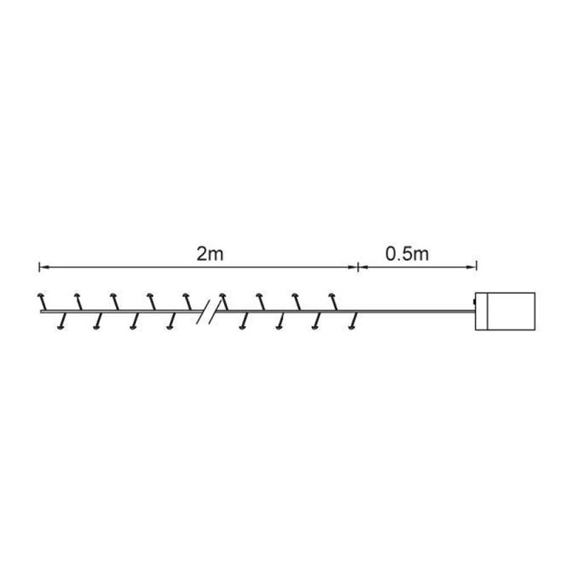Guirlande micro led 2m blanc chaud Fleur