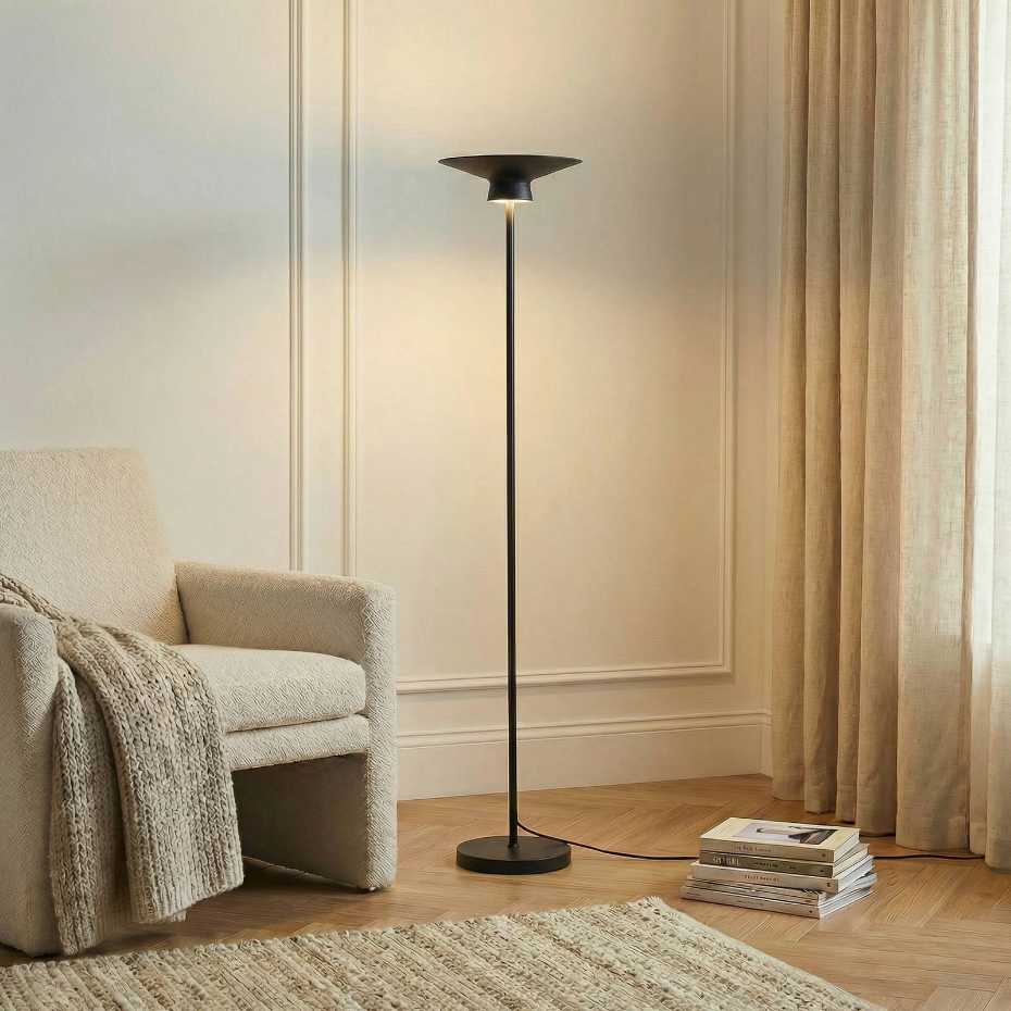 Lampadaire en métal moderneLED, Norvind