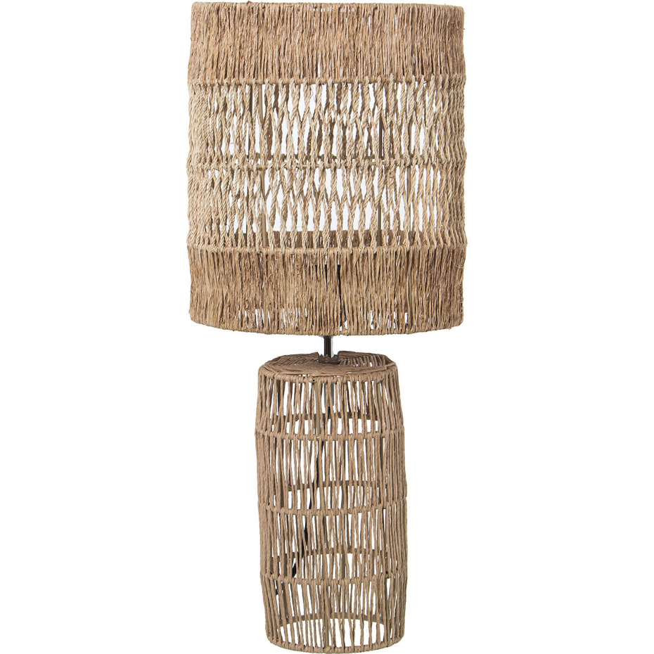 Lampe de table en rotin ajouré