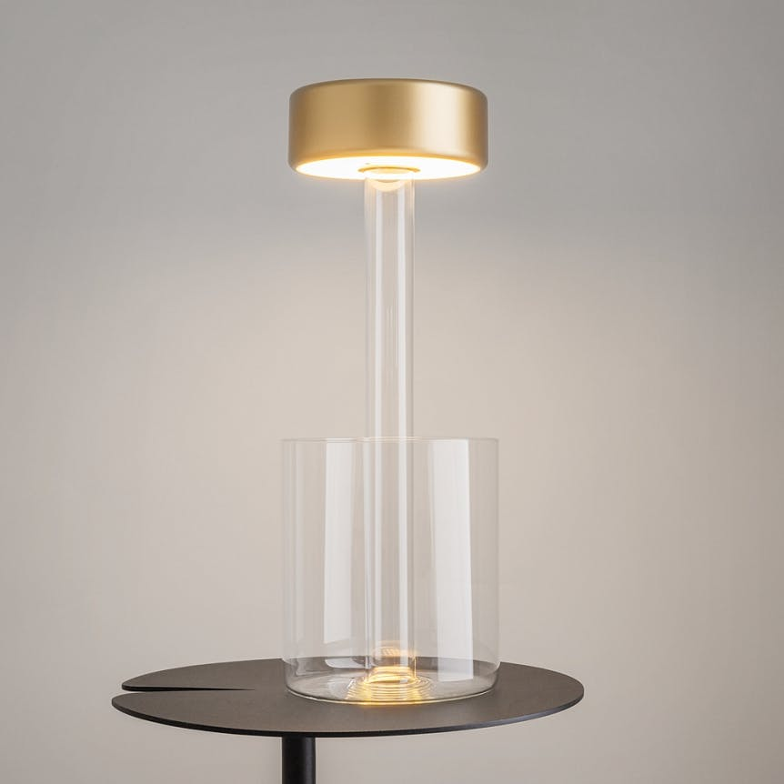 Lampe d'appoint sans fil avec vase ALMA