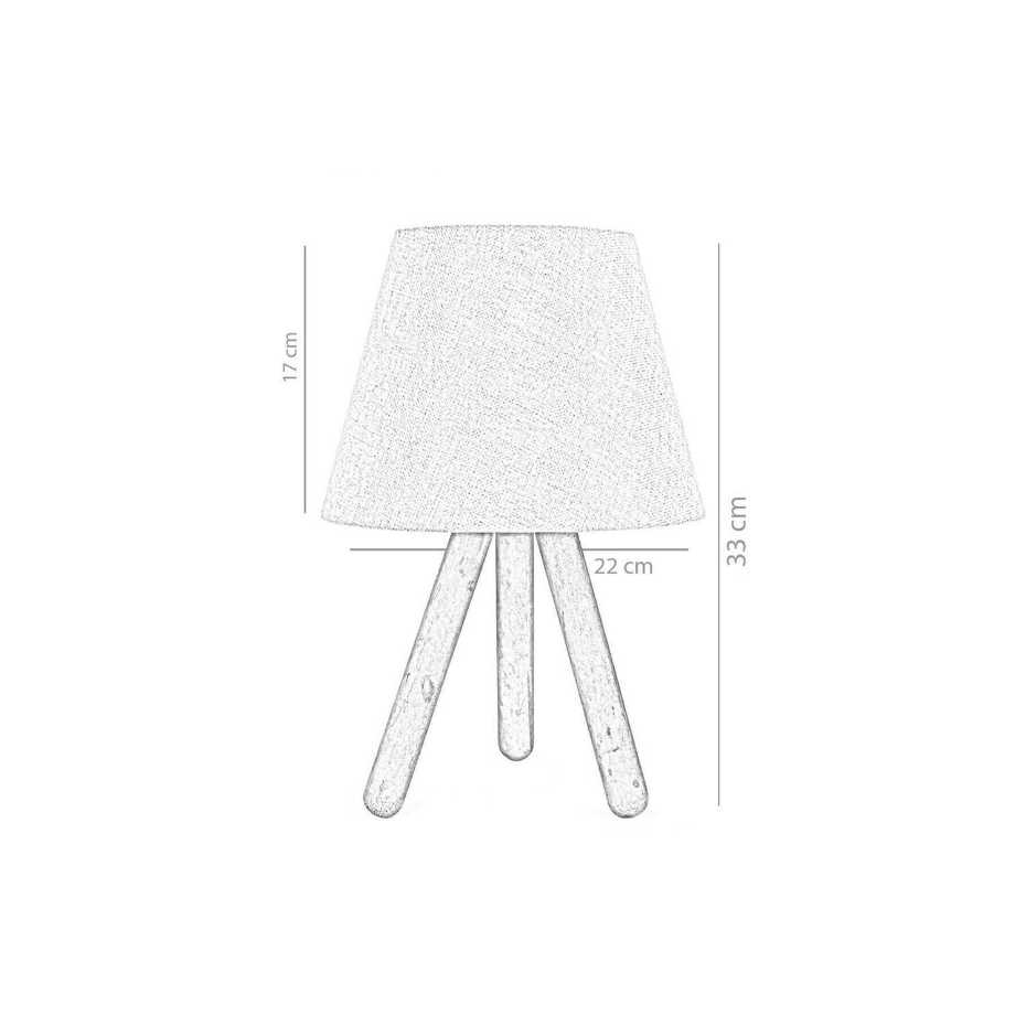 Lampe à poser en bois Ankara