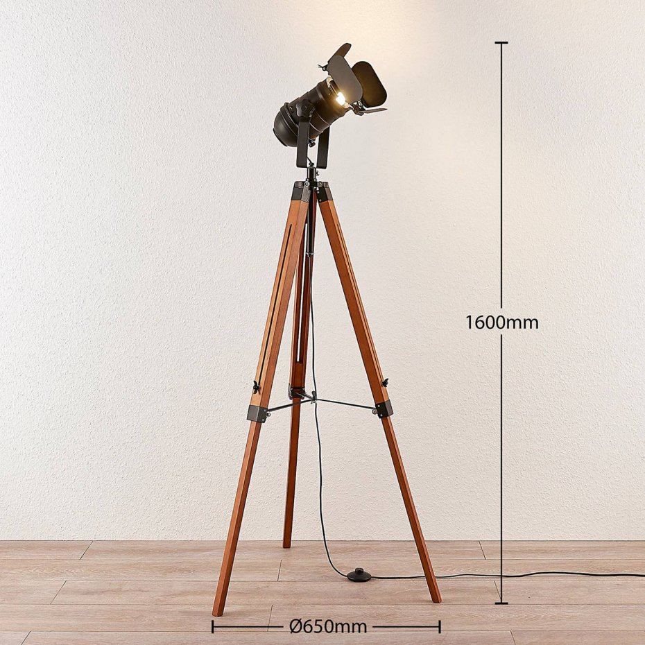 Lampadaire en bois industriel, Hilma