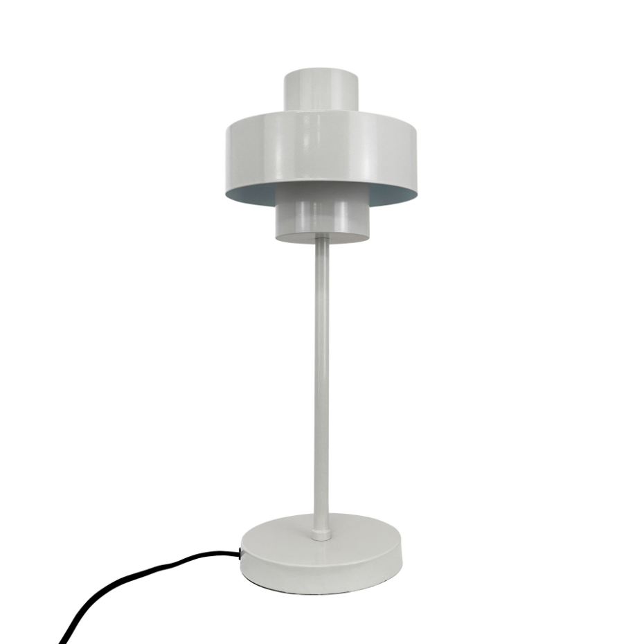Lampe à poser en métal blanc STOKE