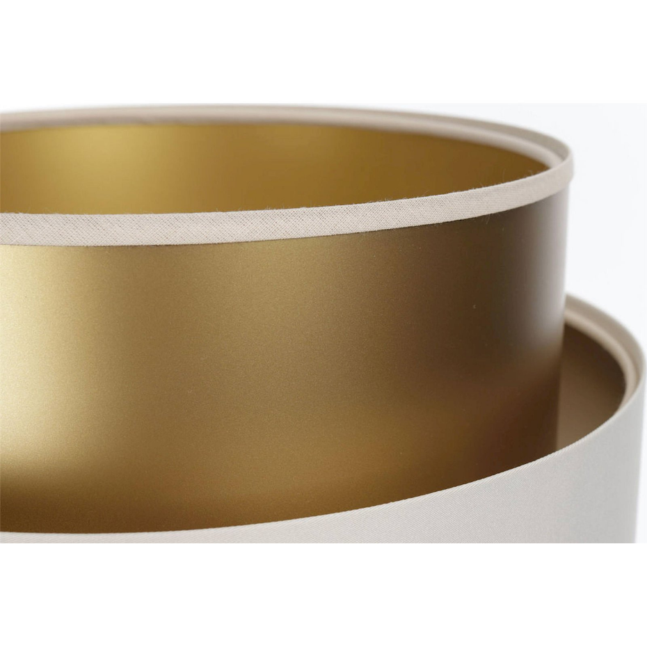 Lampe à poser ronde en tissu Duo ellegant