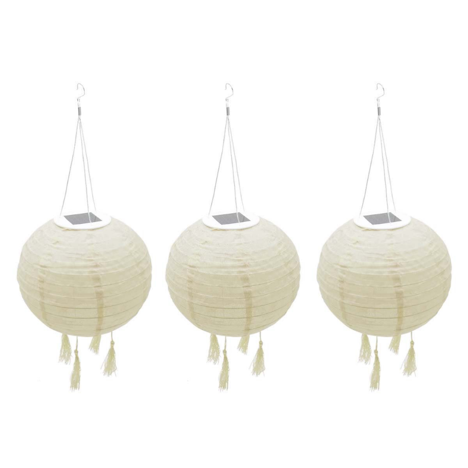 3 Lampions solaires HIMALAYA ∅30cm