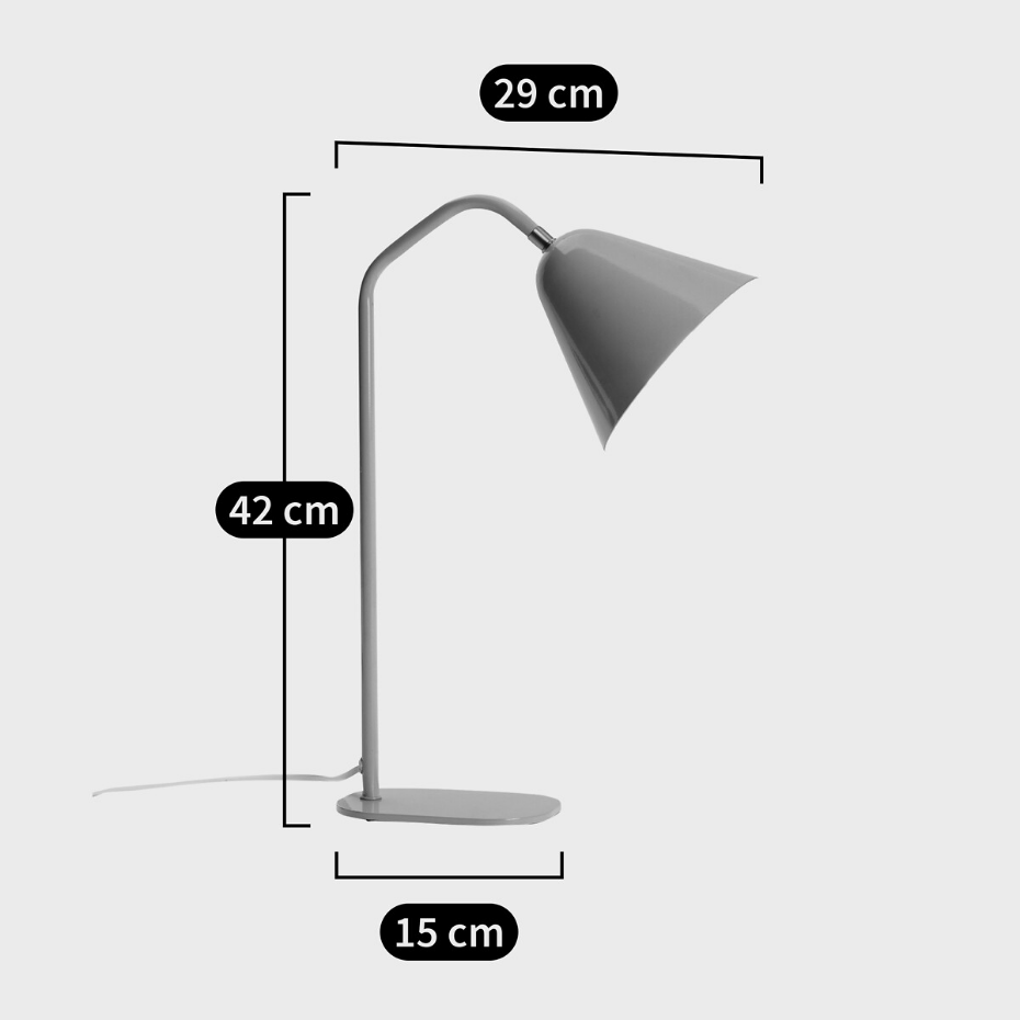 Lampe à poser en métal fer, Copita