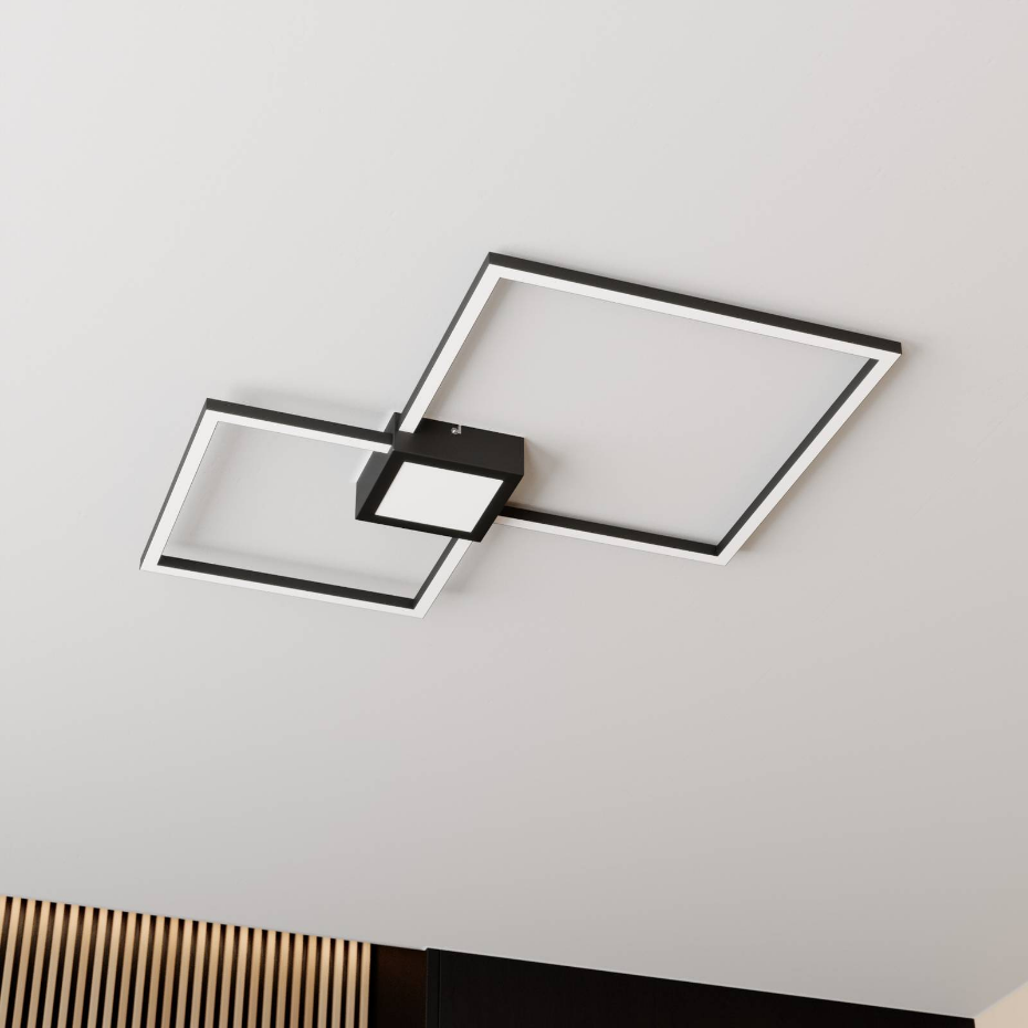 Plafonnier en aluminium moderneLED, Duetto